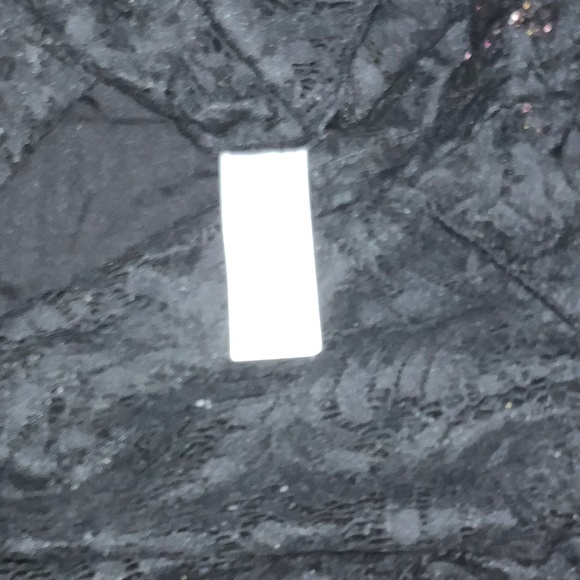 Banana Republic Black Lace Maxi Evening Dress Size Large - Picture 11 of 12